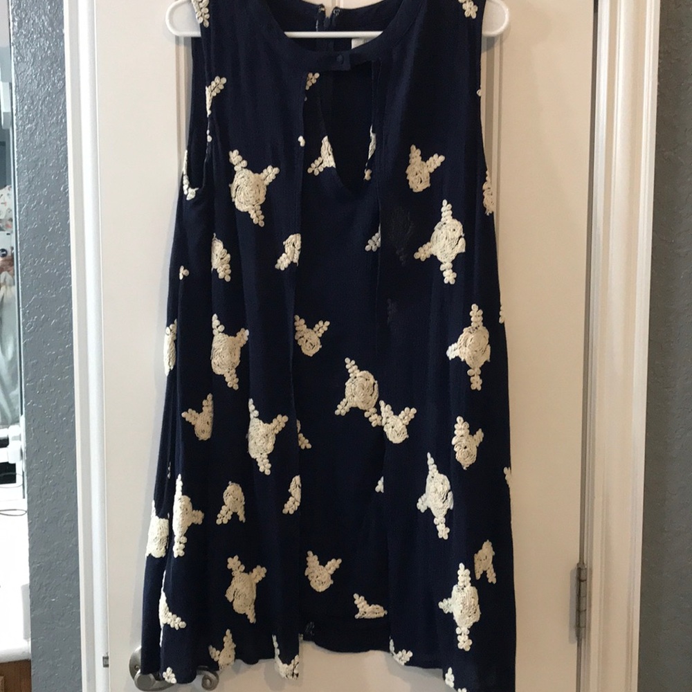 Honey Belle Embroidered Mini Dress - S